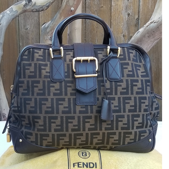 Fendi Handbags - Fendi  Large Runway zucca handbag